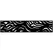 Outdeco 16"x72" Metal Fence Top Waves Black