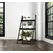 Panacea Folding Narrow Step Ladder 3 Tier Plant Stand with Metal Trays Matte Black