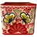Talavera 8" Bella Especial Square Pot Red