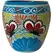Talavera 7"Hx9"W Bella Especial Ovalo Pot Lite Blue