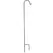 AGW 5/8" Heavy Duty 90" Tall Single Shepherd Hook Black