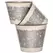 Deer Park Round Planters Silver/White Set of 3