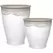 MCarr 30pc Flat Rim Planter Pallet Volcanic White