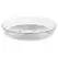 Panacea 12" diam Clear Plastic Saucer