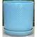 PHG 11"x11.5" Dotted Cylinder Planter Pastel Light Blue 2/CS