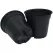 TO Plastics RP-433 Pint Round Pot, Black, 750 Per Case, 30 Cases Per Pallet, 4.33in D x 3.84in H, 1.17 Pint