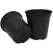 TO Plastics RP-490 Quart Round Pot, Black, 600 Per Case, 24 Cases Per Pallet, 4.90in D x 4.90in H, 1.0 Quart