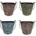 VCS 10" Pail Planter w/ Striped Paint