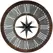 VCS 36" Wood & Metal Compass Clock
