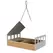 Woodlink Nordic Fly-thru Platform Feeder with Teak Finish White Metal Roof