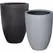 MCarr 8pc Tall Round Fiberstone Planter Pallet Mixed