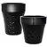 MCarr 30pc Scallop Planter Pallet Glossy Black