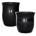 MCarr 30pc Tall Hourglass Planter Pallet Glossy Black