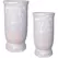 MCarr 8pc Tall Round Planter Pallet Antique White
