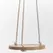 Primitive 6" Hanging Wooden Round Cotton