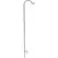 AGW 90" Tall Single Shepherd Hook Bronze