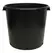 NS PC-10 WITH HANDLES, INJECTION MOLD, TRADE SIZE 10 GALLON, 10.27 GALLON, BLACK 27/CS 18CS/TOWER (15-1/4"X14-1/2"), 10Gallon
