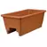 HC 24" Deck Rail Box Planter Clay