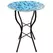 Gardener Select 14" Blue Circle Mosaic Glass Birdbath w/Stand