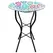 Gardener Select 14" Glass Birdbath Multicolor Flower Mosaic w/Stand