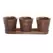Gardener Select 3 Round Pots with Tray Rusty 12.6"x4.1"x4.3" 12/CS