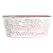 Gardener Select 10" Zinc Oval Planter White with Red Embossed 9.8"x6.3"x3.9"
