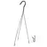 GS WIRE HANGER BLACK 3 STRAND FITS 12" AND 14" COCO LINED HANGING BASKETS