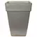 Grower Select 11.00 Euro Square Plastic Pot with False Bottom Painted Galvanized Look 3.7gal 6/CS - 10.8in OD x 12.2in H