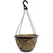 Grower Select 14.00 Cocolined Lattice Hanging Basket With Hanger, Gold, 20 per Case, 14in H x 8in H, 3 Gallon