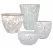 MCarr 26PC Lily Leaf Pltr Plt Antique White