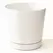 Majestic 6" Cylinder Pot White Full Depth Glossy