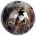 MCarr 10" Sphere W/Stars Falling Brown