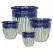 MCarr 16PC Round Planter Plt Light Blue Yel Cream