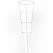 Midwest Wire Works 42" Tomato Cage 4 Ring 3 Leg