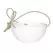 Artstone Napa 10" Hanging Bowl White