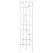 Panacea 72" Black Forged Twig Trellis With Leaves