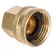 Gilmour Brass Connector 1/2 F-Pipe To 3/4 F-Hose