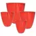 MCarr 16PC Flared Planter Plt Red