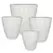 MCarr 16PC Tall Flared Planter Plt White