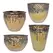 MCarr 26PC Starburst Planter Plt Gold Yellow Cream