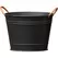 Panacea 10" Washtub Matte Black with Copper Handles