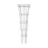 Panacea 54" Rustic Fltd Tomato & Plant Support Cage Rust