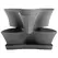Bloem 16" Collins Planter Charcoal