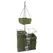SuperMoss 12" Mossweave Square Hanging Basket Wicker Rim