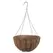 WSP 12" Wire Grow Basket With Coco Liner & 4 Leg Wire Hanger Black