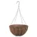 WSP 14" Wire Grow Basket With Coco Liner & 4 Leg Wire Hanger Black