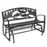 Painted Sky Glider Bench Trout Iron