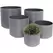 Algreen 5pc Set Cylinder Brushed Gray 5.5" 7.2" 8.3" 11" & 12.6"