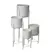 Braun Upright Planters White