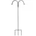 Deer Park 72" (84") Double Shepherd 9/16" Plant Support Black